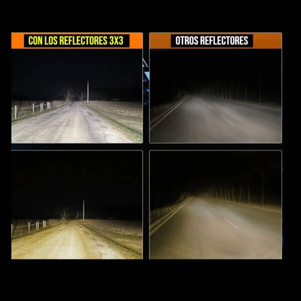 Reflectores LED 3x3 (2 unidades) - Imagen 4