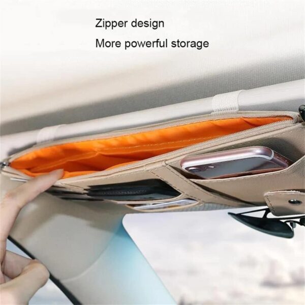 VisorGuard Pro: Bolso Organizador para Visera de Coche - Imagen 2
