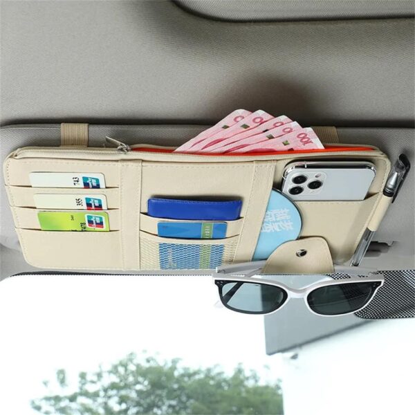 VisorGuard Pro: Bolso Organizador para Visera de Coche - Imagen 3