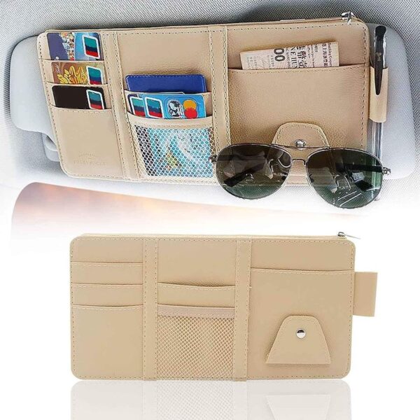 VisorGuard Pro: Bolso Organizador para Visera de Coche