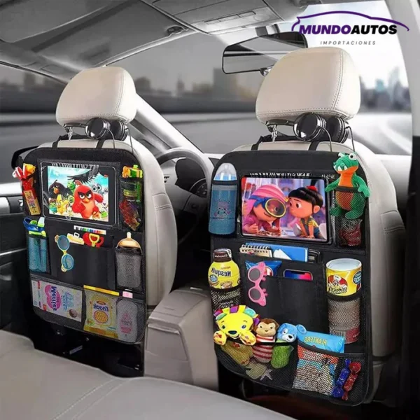 Organizador de asiento trasero para auto